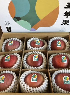 大凉山丑苹果礼盒装9个整箱5斤重庆双福水果包邮当季时令新鲜苹果