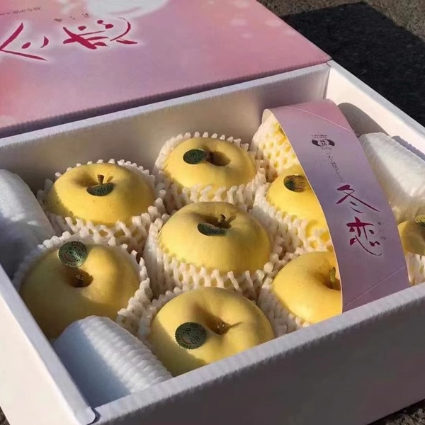 现货日本品种冬恋苹果原箱8-9个礼盒装当季大甜新鲜水果 多省包邮