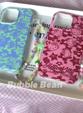 Bubble Bean可爱hellokitty猫imd手机软壳适用于iPhone13promax