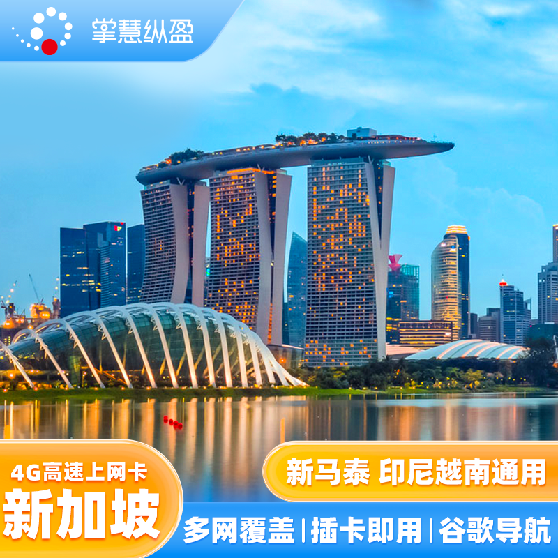 亿点新加坡4G电话卡手机流量上网sim卡新马泰通用旅游可充值延期