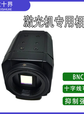 。高清CCD黑白BNC接口工业相机 带十字线摄像头 激光机器专用数码