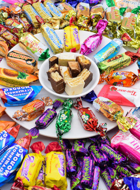 网红俄罗斯混装巧克力零食大礼包组合一整箱女生儿童进口糖果礼盒