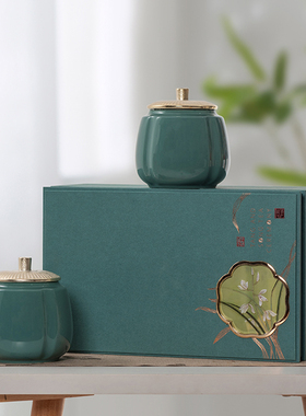 2024茶叶包装盒空礼盒半斤碧螺春绿茶红茶礼盒装空盒瓷罐包装定制
