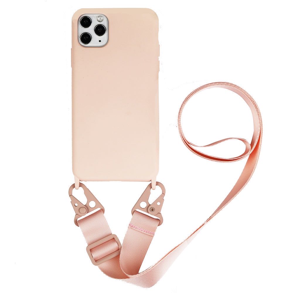 苹果11斜挎挂绳手机壳适用iPhonexsmax硅胶网红78plus背带xouxou