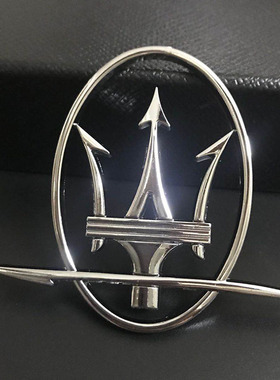 玛莎拉蒂车标后叶子板侧标新总裁吉博力莱万特三叉Maserati英文标