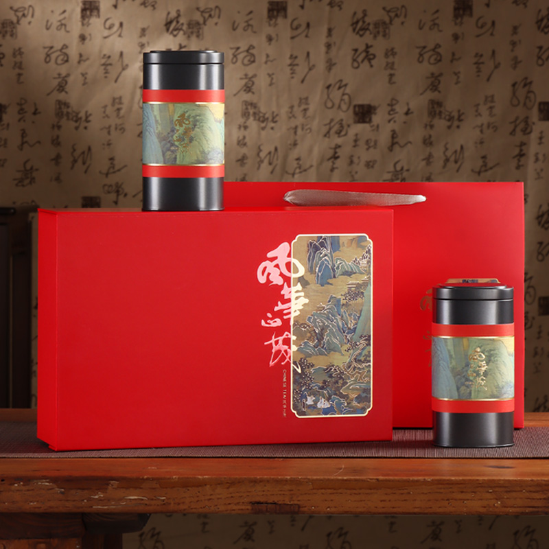 2024红茶茶叶礼盒装空盒高档半斤古树红茶茶叶罐包装盒空礼盒定制