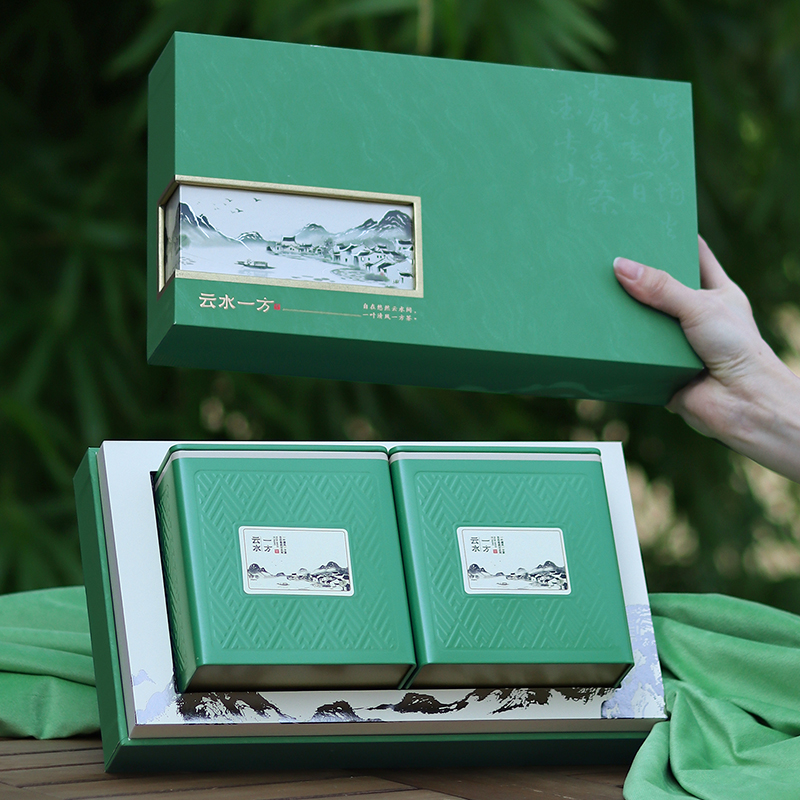 黄山毛峰茶叶礼盒装空盒祁门红茶六安瓜片绿茶包装盒空礼盒茶包装