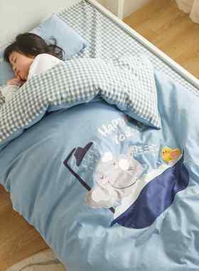 幼儿园被子三件套纯棉被褥被套六件套宝宝入园专用儿童床上用品