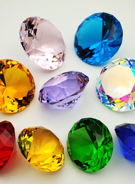 宝石玩具女孩水晶钻石儿童宝藏男孩玻璃宝石钻石玩具仿真水晶宝石