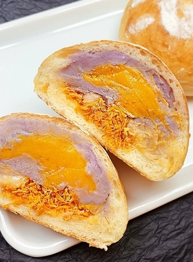 麦可人 咸蛋黄肉松芋泥麻薯面包欧包营养早餐代餐健康零食