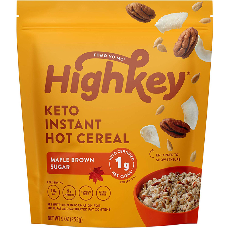 美国直邮HIGHKEY SNACKS 早餐热麦片KETO低碳生酮小吃无麸质 255g