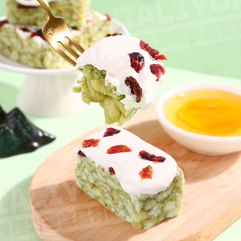 网红绿豆奶盖沙琪玛零食糕点独立包装早餐代餐休闲食品健康散装