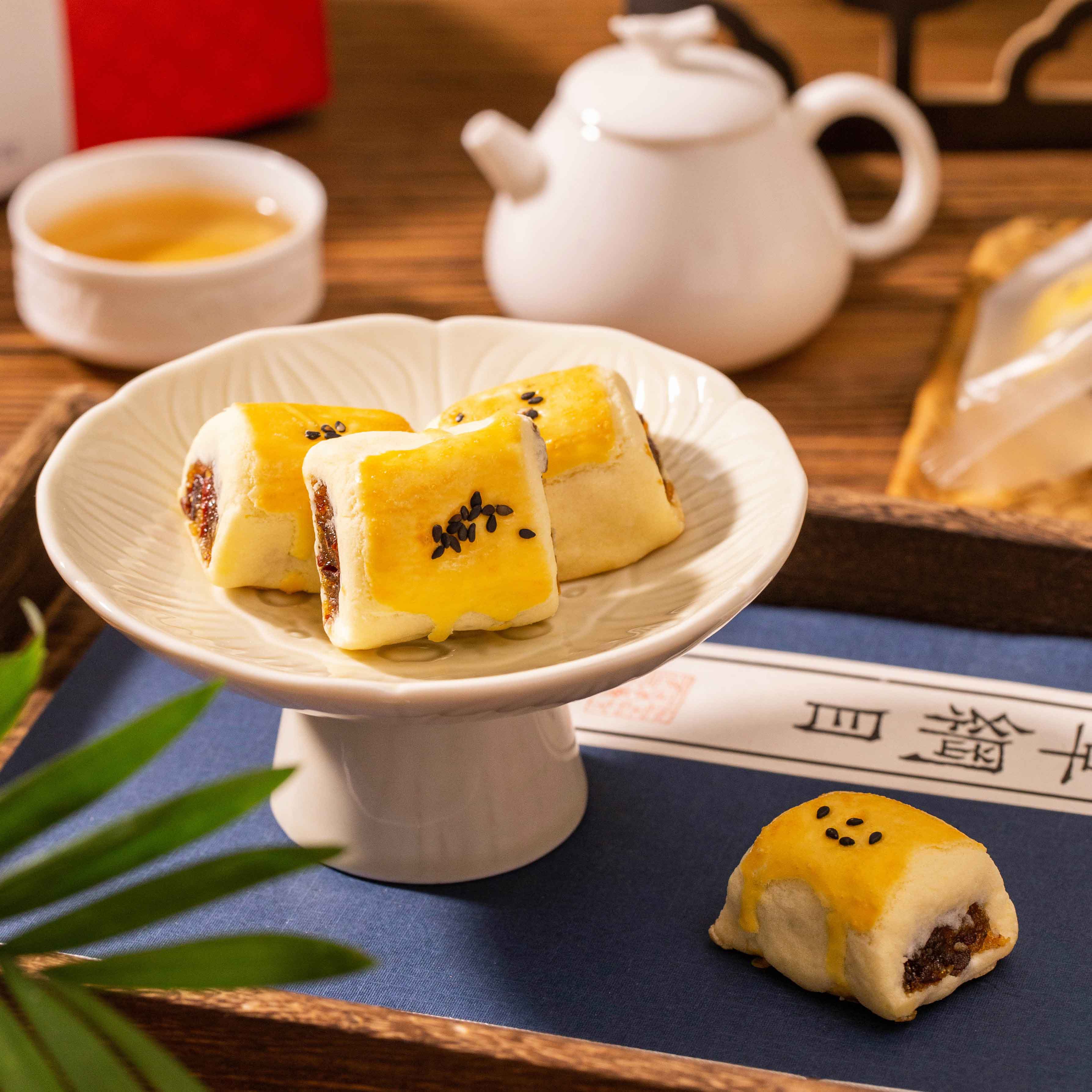 楼师傅香甜枣泥酥卷 传统中式糕点下午茶点心 茶食枣泥糕健康零食