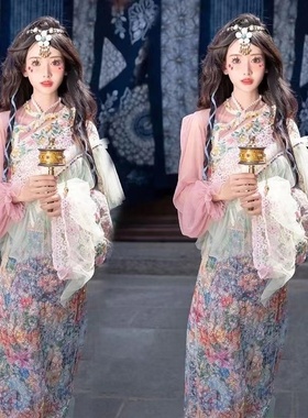 藏族服装女款藏袍藏服贵族藏装民族服饰云南丽江西藏旅拍写真新款