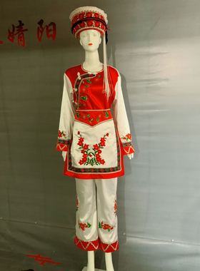 白族云南少数民族服装演出服装男女服装舞台演出服装大理白族服装