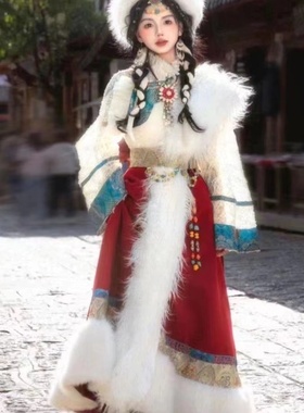 藏服女新品网红全套云南丽江西藏旅拍写真旅游摄影民族风藏族服装