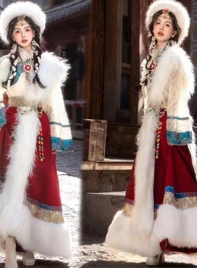 藏服女新品网红全套云南丽江西藏旅拍写真旅游摄影民族风藏族服装
