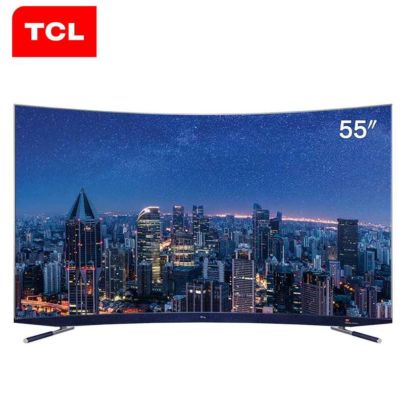 TCL 55C5/65C5 4K超高清 纤薄金属人工智能 哈曼卡顿 曲面电视