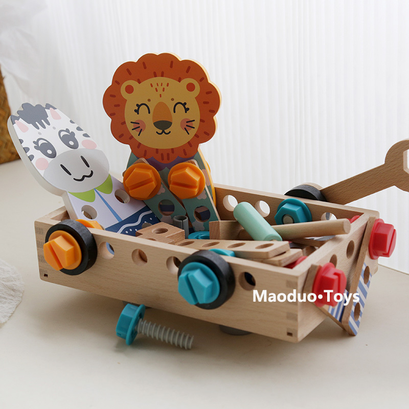 儿童螺母装修玩具拆装工具箱 拧螺丝钉拆卸组装动手益智孩子345YM