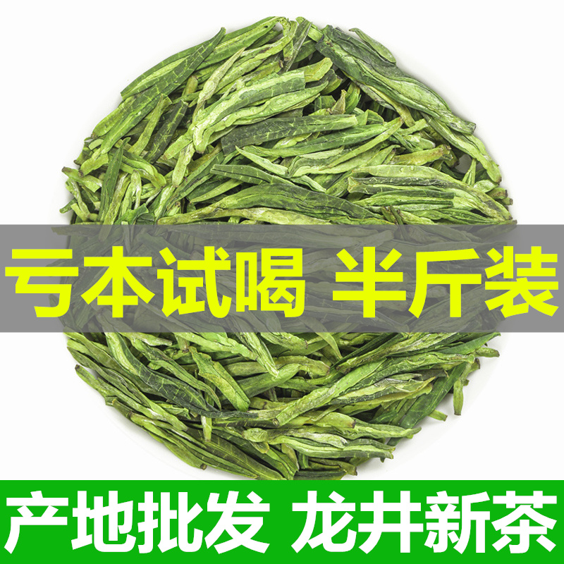 龙井茶叶2024新绿茶豆香型雨前春茶口粮散装龙井茶叶自己喝250g