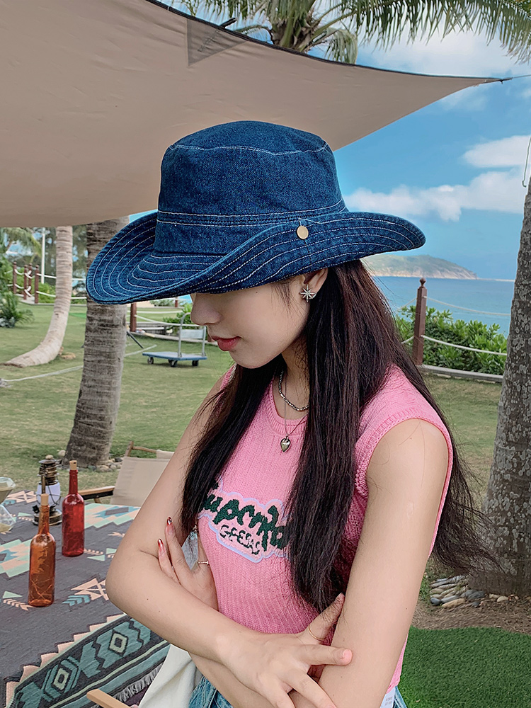 可折叠渔夫帽女夏季防紫外线大檐遮阳帽子男户外出游沙滩太阳盆帽