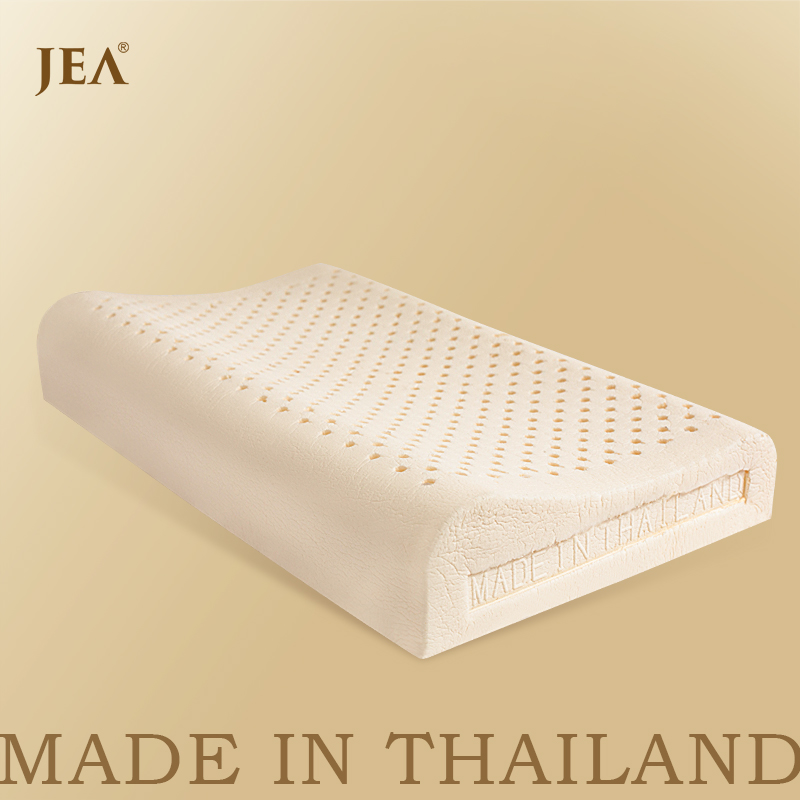 JEA泰国原装进口儿童乳胶枕头青少年护颈笑脸枕带枕套天然健康