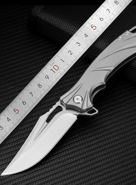 m390粉末钢折叠刀高硬度锋利钛合金小刀户外随身折刀野外水果刀具
