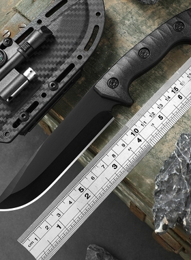 DC53钢户外荒野生存刀野外求生小刀防身高硬度重型随身便携刀具
