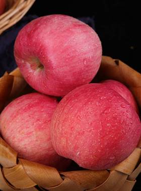 陕西苹果水果新鲜水果红5斤儿童洛川红富士脆甜产地直发不丑苹果