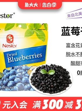 美国Nestor乐事多蓝莓干特级纯果烘焙果脯护眼孕妇蜜饯小零食
