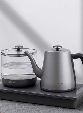 纯钛全自动底部上水烧水壶恒温保温电热水壶茶台嵌入净水泡茶专用