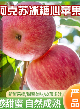 新疆阿克苏特产原产地冰糖心苹果水果新鲜超大果礼品整箱孕幼