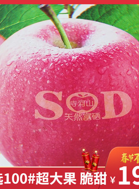 水果高档礼盒新鲜一级苹果灵宝寺河山SOD精品红富士超大新年送礼