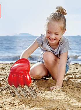 Hape挖沙手沙滩玩具男女孩大童玩沙工具益智力特大号儿童戏水加厚