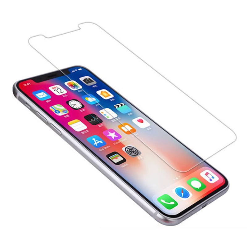 苹果15pro钢化膜14promax适用iPhone11苹果7/8/13/12mini无黑边高清xsmax超薄半屏xr高铝14plus钢化玻璃贴膜