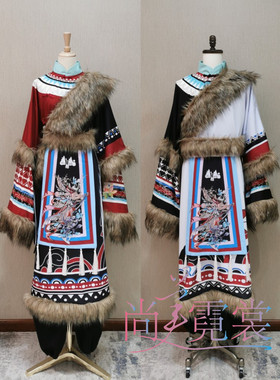 《北京出租》网红爆款阿藏旅拍情侣民族风藏族服全套华丽西藏服饰