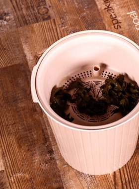 带过滤网塑料茶渣桶茶水桶功夫茶漏废水倒掉泡茶叶收纳垃圾桶小号