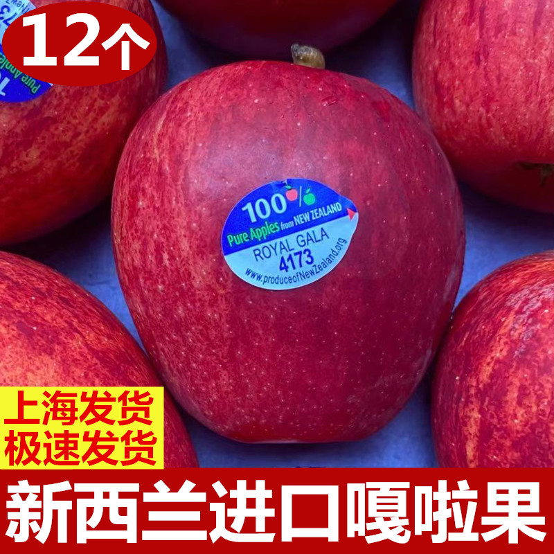 新西兰进口嘎啦果苹果水果当季新鲜姬娜苹果加力果12个标签随机发