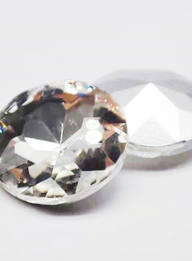 国产宝石花圆钻透明白圆形尖底玻璃钻美甲钻鞋钻辅料散珠水钻配件