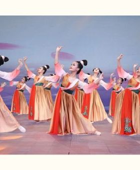 新款唐印忆长安古典舞演出表演服中国风大气开场舞蹈服装大摆裙