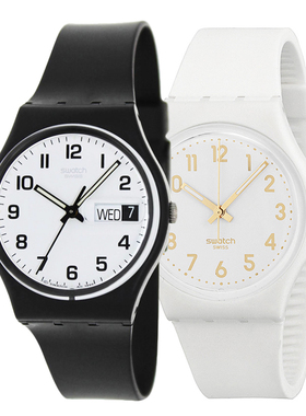 专柜正品swatch/斯沃琪手表指针星期日历男女学生表GW164 GB743