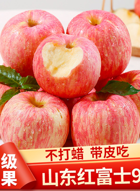 烟台红富士苹果水果10斤当季整箱正宗山东栖霞新鲜苹果冰糖心包邮