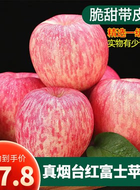 正宗山东烟台红富士苹果10斤整箱装新鲜当季水果5栖霞萍果冰糖心