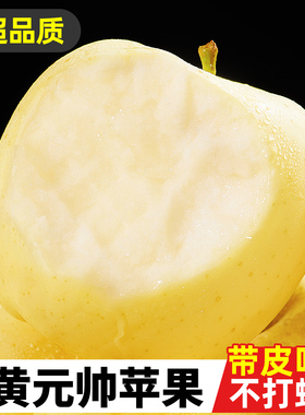 黄元帅苹果新鲜9斤水果当季烟台粉苹果黄蕉面黄苹果黄金帅整箱10