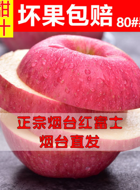 苹果5红富士直发水果新鲜山东烟台农产品斤脆苹果甜苹果新鲜烟台