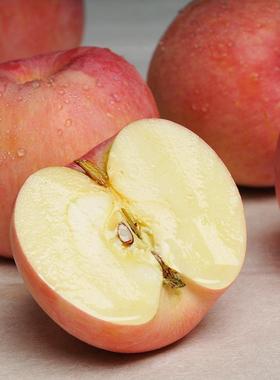 新鲜苹果水果 烟台栖霞脆甜红富士特产不打蜡生鲜平果5斤