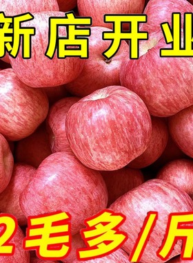 正宗山东烟台栖霞红富士5/10斤苹果新鲜脆甜水果冰糖心整箱5