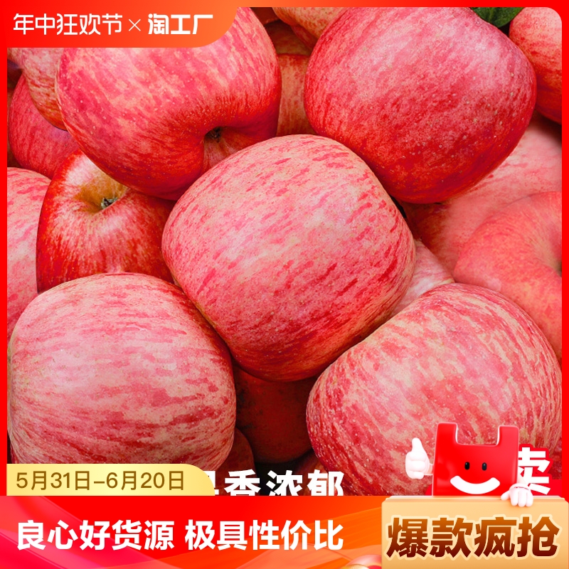 山东烟台红富士苹果新鲜水果包邮正宗平果冰糖整箱应季水果批发