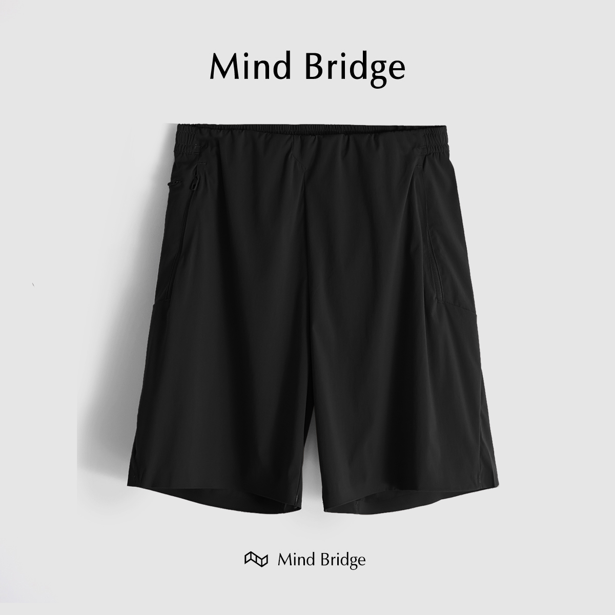 MindBridge【爱马人士】夏季户外运动休闲高弹力透气短裤男 M4140