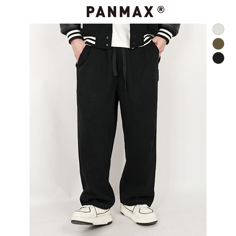 PANMAX大码男裤潮牌男装户外休闲长裤时尚卫裤垂感加大运动卫裤
